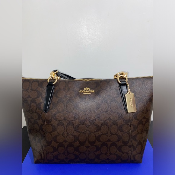 Brand New Vintage Coach Signature Ava Tote Brown Bag - Picture 2 of 8